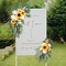 Artificial Sunflower Floral Swag Set of 2,Wedding Sign Flower Arrangements Rose